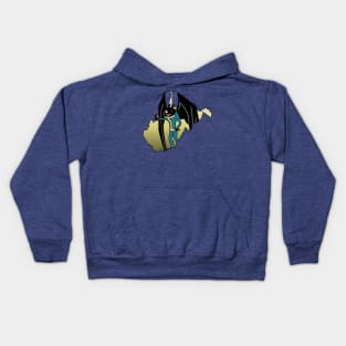 Radiation Suit Mothman WV Kids Hoodie